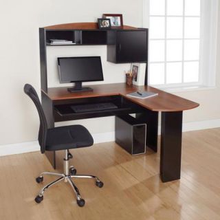 Mainstays L Shaped Desk with Hutch, Multiple Finishes