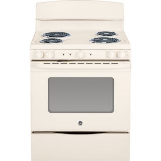 GE Freestanding 5 cu ft Self Cleaning Electric Range (Bisque) (Common 30 in; Actual 29.87 in)