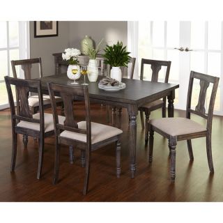 Simple Living 7 piece Burntwood Dining Set   16812113  