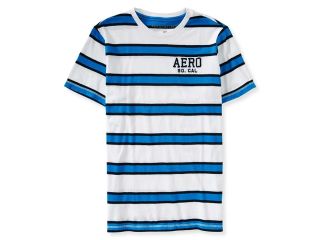 Aeropostale Mens So. Cal Striped Embellished T Shirt 052 L