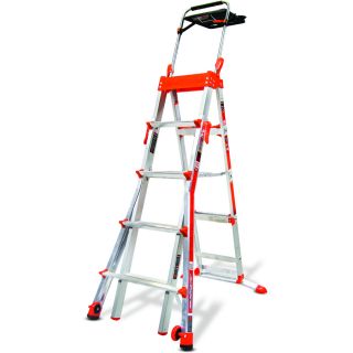 Little Giant Ladders 8 ft Aluminum 300 lb Telescoping Type IA Step Ladder