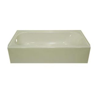 Lyons Industries Victory 4.5 ft. Left Drain Soaking Tub in Biscuit VT09542714L