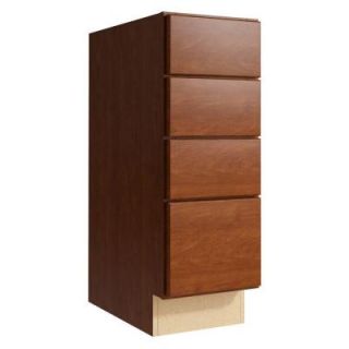 Cardell Pallini 12 in. W x 34 in. H Vanity Cabinet Only in Nutmeg VBD122134.4.AE0M7.C53M