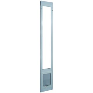 Medium White Aluminum Sliding Pet Door (Actual 10.5 in x 7.5 in)