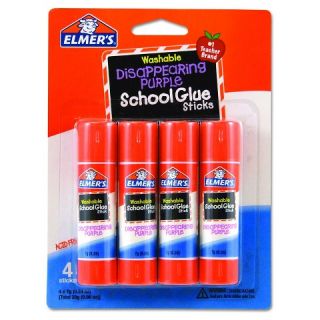 Washable School Glue Sticks   4 Per Pack