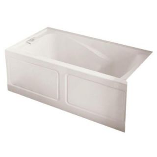 American Standard EverClean 5 ft. x 32 in. Left Drain Soaking Tub with Integral Apron in White 2425L.202.020