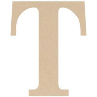 T   MDF Classic Font Wood Letters & Numbers 9.5"
