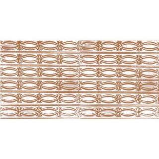 Shanko 2 ft. x 4 ft. Nail up/Direct Application Tin Ceiling Tile in Satin Copper (24 sq. ft. / case) CO606 4 c