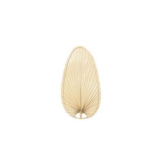 Wide Oval Shaped Palm Leaf Indoor Ceiling Fan Blades by Fanimation