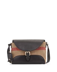 Burberry Brit Small Canvas/Leather Shoulder Bag
