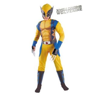 Wolverine Classic Muscle Costume for Kids   Size M