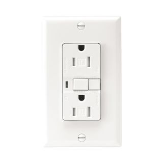 Cooper Wiring Devices 125 Volt 15 Amp White Decorator GFCI Electrical Outlet