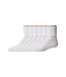 Jefferies Socks Turncuff 6 Pair Pack (Infant/Toddler/Little Kid/Big Kid/Adult) White