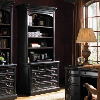 Sligh by Lexington Home Brands Breckenridge Keystone Filing Cabinet with Optional Hutch   Weathered Black