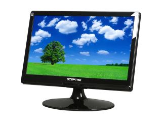 SCEPTRE X195W Naga Black 18.5" 5ms Widescreen LCD Monitor 300 cd/m2 DCR(10000:1) 1000:1