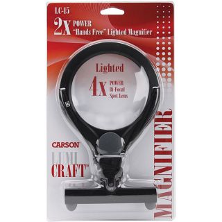 Carson LumiCraft Hand free Lighted Magnifier   Shopping