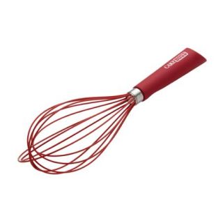 Cake Boss Stainless Steel Tools and Gadgets 10 Inch Balloon Whisk with Silicone Overmold, Red