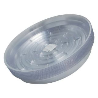 Clear 12 in. Saucer   Pack of 10   Hydroponic Supplies