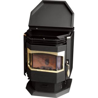 Pellet Stove — 28,000 BTU, Model# QCPS-28000B