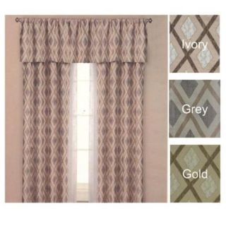 Brielle Home Yorkshire Lined Panel Curtain & Optional Valance TGI YORKSHIRE VALANCE 18" GOLD
