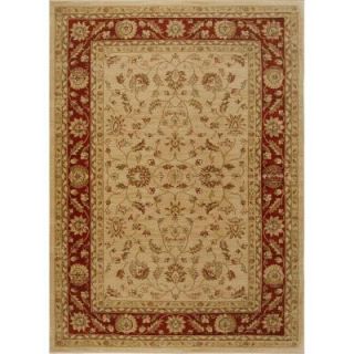 Home Dynamix Antiqua Cream/Red 5 ft. 2 in. x 7 ft. 2 in. Area Rug 2 7709 139