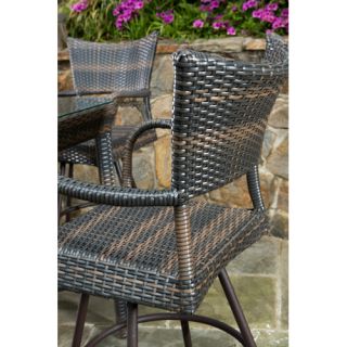 Alfresco Home Tutto All Weather Wicker 5 Piece Bar Height Dining Set