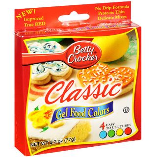 Betty Crocker Gel Food Colors, 4 ct/2.72 oz