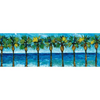 Palm Tree Panel 12" x 36" Canvas Wall Decor