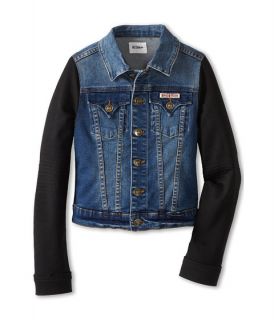 Hudson Kids Denim Jacket With Ponte Knit Sleeve Big Kids China Blue