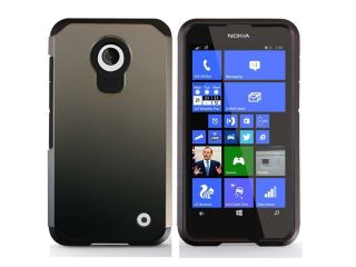 Nokia lumia 635 630 Case, Slim Armor Dual Protector Cover (Gunmetal Grey)
