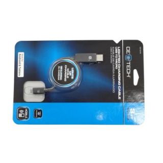CE TECH 3 ft. USB to Micro USB Lighted Cord   Black NEW SKU 47