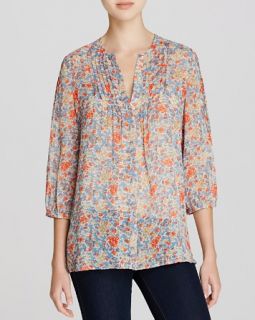 Joie Lacee Floral Print Silk Blouse