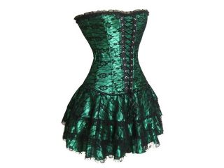 Women's fashion lace bodycon dress corset Black L