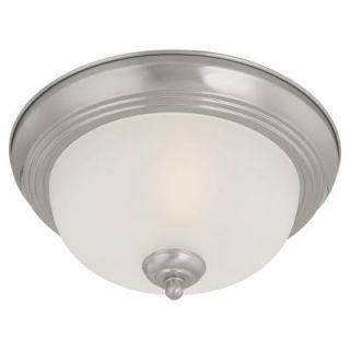 Thomas Lighting 2 Light Brushed Nickel Ceiling Flushmount SL878278