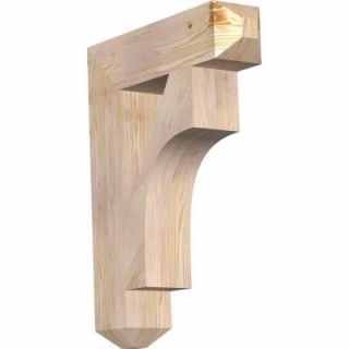 Ekena Millwork 5.5 in. x 32 in. x 24 in. Douglas Fir Westlake Craftsman Smooth Bracket BKT06X24X32WTL04SDF