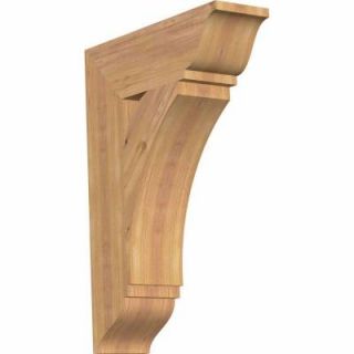 Ekena Millwork 5.5 in. x 28 in. x 20 in. Western Red Cedar Thorton Traditional Smooth Bracket BKT06X20X28THR01SWR