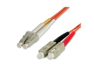 STARTECH 50FIBLCSC2 2m Multimode 50/125 Duplex Fiber Patch Cable LC   SC