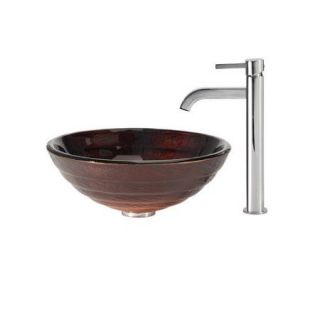 Kraus Iris Vessel Sink with Ramus Faucet