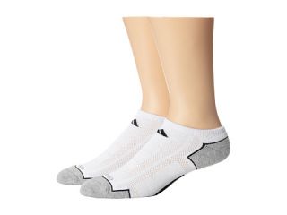 adidas Climacool® II 2 Pack No Show Socks White/Black/Aluminum 2