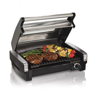 Hamilton Beach Nonstick Searing Grill with Glass Lid   7861678