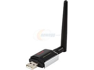 Open Box Rosewill RNX N150UBEv2, Wireless N150 Wi Fi Adapter, IEEE802.11b/g/n, Up to 150Mbps Wireless Data Rates, USB2.0 Interface, 1 x 2dBi Detachable High Gain Antennas, Win 8.1 Support