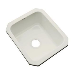 Thermocast Crisfield Undermount Acrylic 17 in. Single Bowl Entertainment Sink in Tender Grey 26081 UM