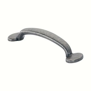 Siro Designs 3 3/4 in Center To Center Antique Iron Lancaster Arched Cabinet Pull