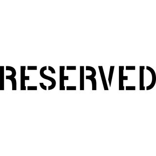 Stencil Ease 24 Reserved Sign Stencil