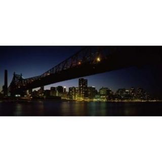 Bridge across a river, Queensboro Bridge, East River, Manhattan, New York City, New York State, USA Poster Print by Panoramic Images (36 x 12)