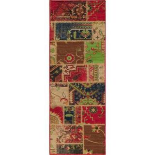 Vintage Wyler Patchwork Multi New Zealand Wool Rug (1'8" x 2'8") Multi (5'3 x 7'9)