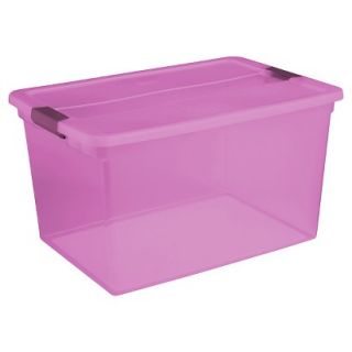 Sterilite® ClearView Latch™ 66 Qt./16.5 Gal Storage Bin   Purple