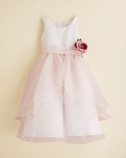 US Angels Girls' Organza Flower Girl Dress   Sizes 4 6X