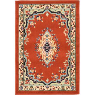 Mashad Terracotta Area Rug by Unique Loom