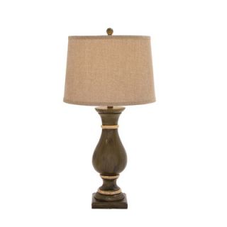 Beautiful 28 H Table Lamp with Drum Shade by Woodland Imports
